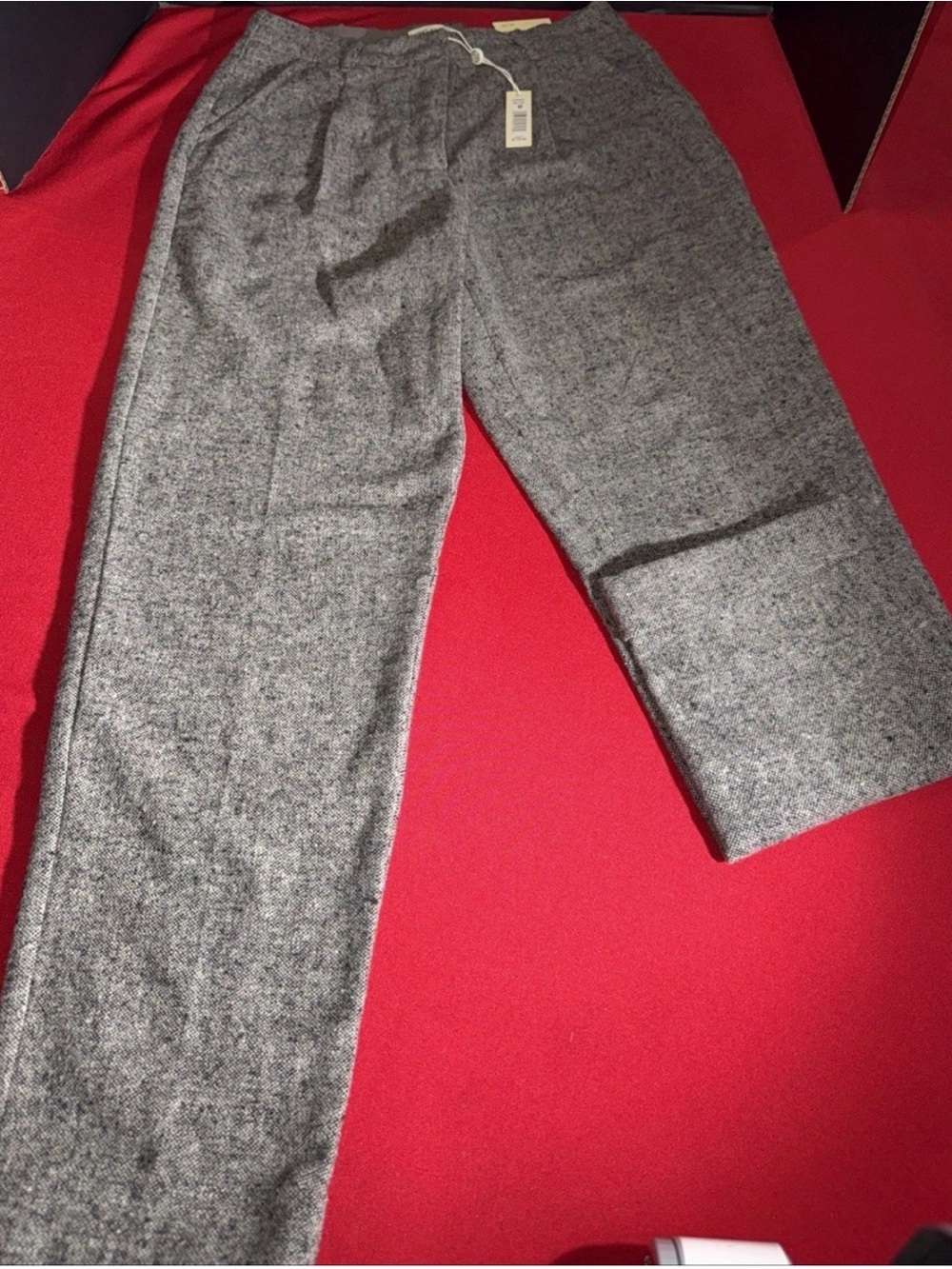 Max Studio Heather Gray Knit Trousers
